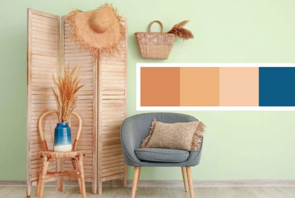 Kombinasi warna-warna cerah untuk memberikan suasana segar